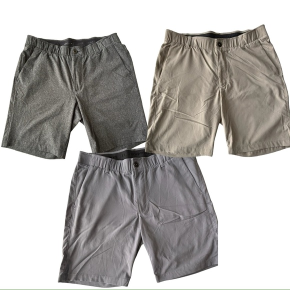 Under Armour Men’s Heat Gear Shorts - size 36 - bundle of 3 - Picture 1 of 9